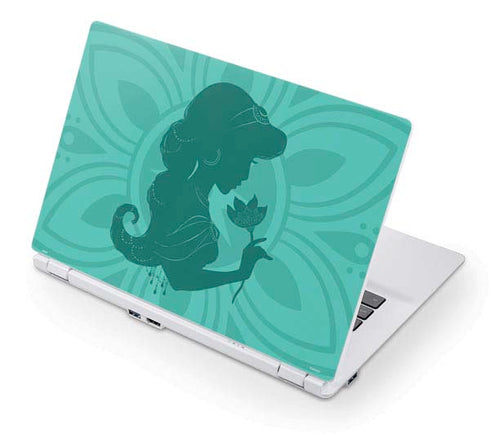 Disney Aladdin Princess Jasmine Silhouette Flower Acer Chromebook Skin