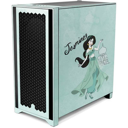 Disney Princess Jasmine Art Corsair 4000D Tempered Glass Mid-Tower ATX Case Skin