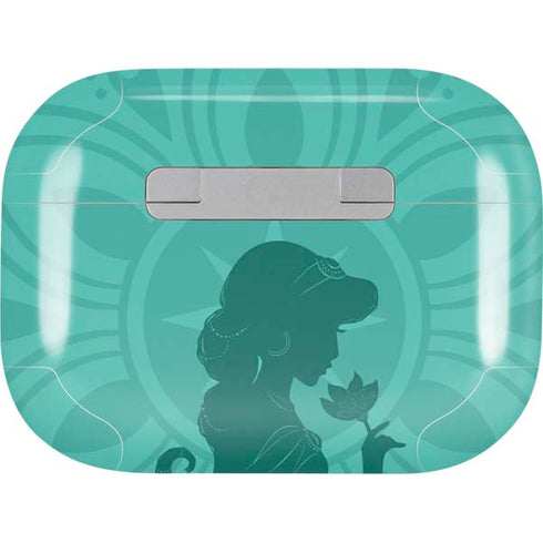 Disney Aladdin Princess Jasmine Silhouette Flower AirPods Pro 2nd Gen Skin