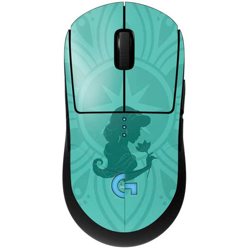 Disney Aladdin Princess Jasmine Silhouette Flower G Pro Wireless Gaming Mouse Skin