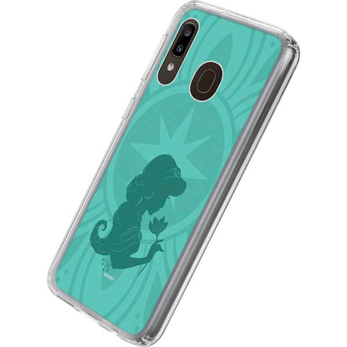 Disney Aladdin Princess Jasmine Silhouette Flower Galaxy A20 Clear Case