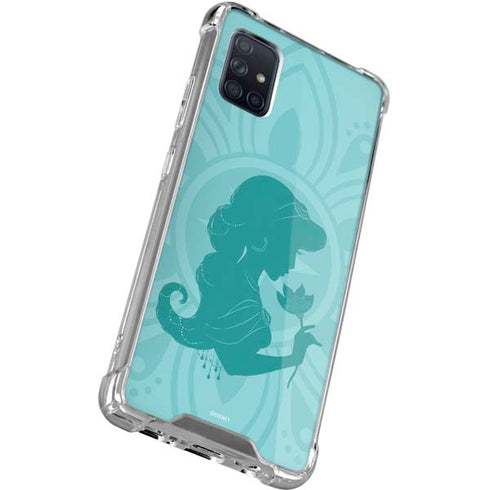 Disney Aladdin Princess Jasmine Silhouette Flower Galaxy A51 5G Clear Case