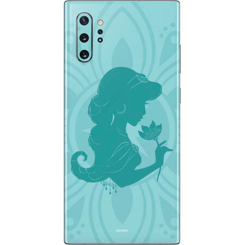 Disney Aladdin Princess Jasmine Silhouette Flower Galaxy Note 10 Plus Skin