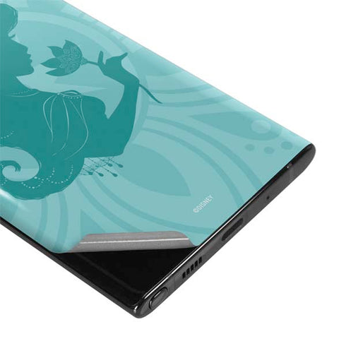 Disney Aladdin Princess Jasmine Silhouette Flower Galaxy Note 10 Skin