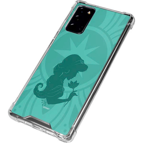 Disney Aladdin Princess Jasmine Silhouette Flower Galaxy Note20 5G Clear Case