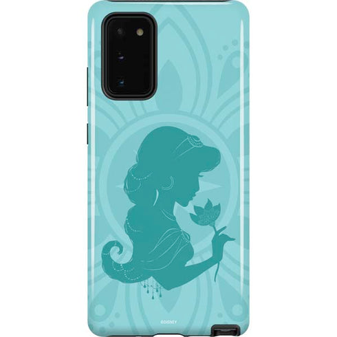 Disney Aladdin Princess Jasmine Silhouette Flower Galaxy Note20 5G Pro Case