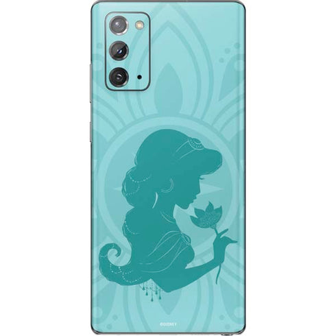 Disney Aladdin Princess Jasmine Silhouette Flower Galaxy Note20 5G Skin