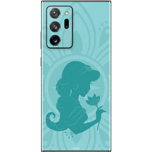 Disney Aladdin Princess Jasmine Silhouette Flower Galaxy Note20 Ultra 5G Skin