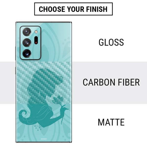 Disney Aladdin Princess Jasmine Silhouette Flower Galaxy Note20 Ultra 5G Skin