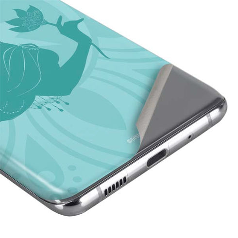 Disney Aladdin Princess Jasmine Silhouette Flower Galaxy S20 Plus Skin