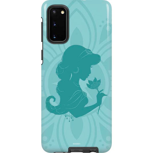 Disney Aladdin Princess Jasmine Silhouette Flower Galaxy S20 Pro Case