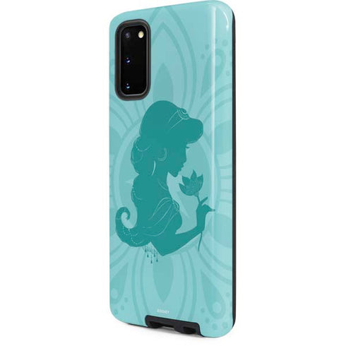 Disney Aladdin Princess Jasmine Silhouette Flower Galaxy S20 Pro Case