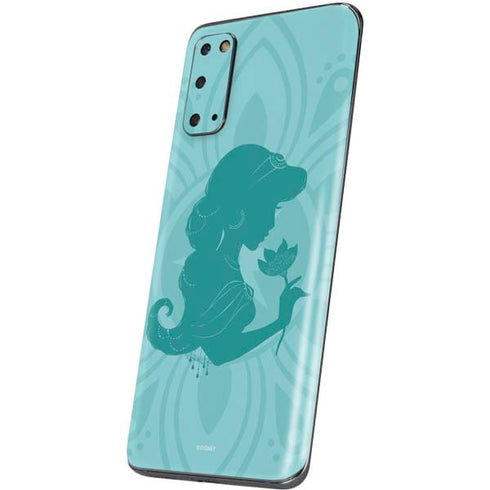 Disney Aladdin Princess Jasmine Silhouette Flower Galaxy S20 Skin