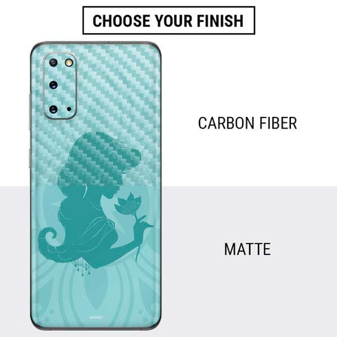 Disney Aladdin Princess Jasmine Silhouette Flower Galaxy S20 Skin