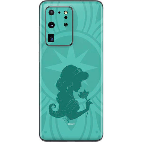 Disney Aladdin Princess Jasmine Silhouette Flower Galaxy S20 Ultra 5G Skin