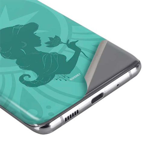 Disney Aladdin Princess Jasmine Silhouette Flower Galaxy S20 Ultra 5G Skin