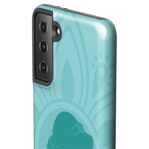 Disney Aladdin Princess Jasmine Silhouette Flower Galaxy S21 FE Pro Case