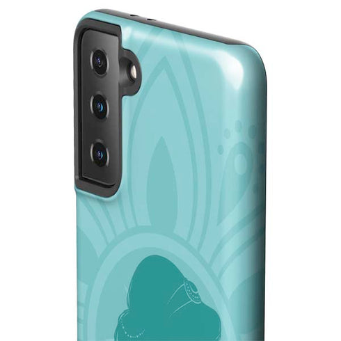 Disney Aladdin Princess Jasmine Silhouette Flower Galaxy S21 Plus 5G Pro Case