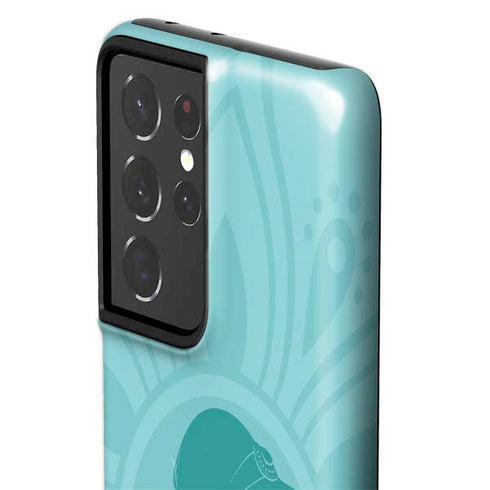 Disney Aladdin Princess Jasmine Silhouette Flower Galaxy S21 Ultra 5G Pro Case