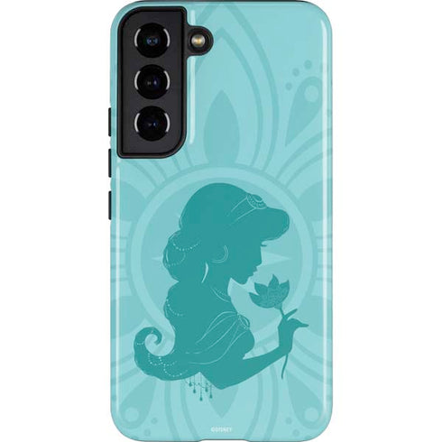 Disney Aladdin Princess Jasmine Silhouette Flower Galaxy S22 Pro Case