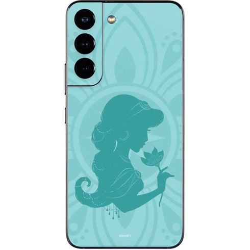 Disney Aladdin Princess Jasmine Silhouette Flower Galaxy S22 Skin