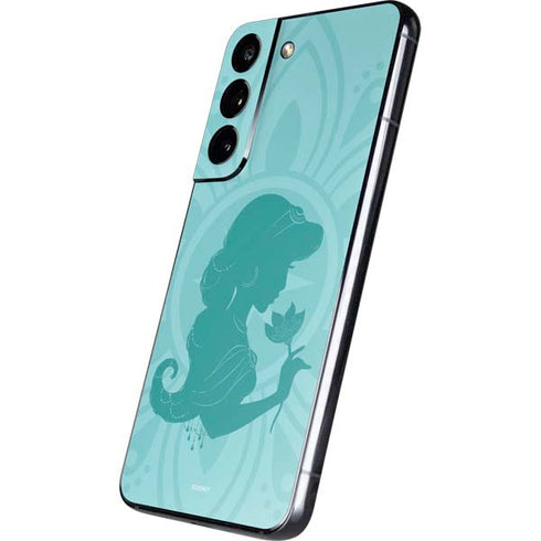 Disney Aladdin Princess Jasmine Silhouette Flower Galaxy S22 Skin