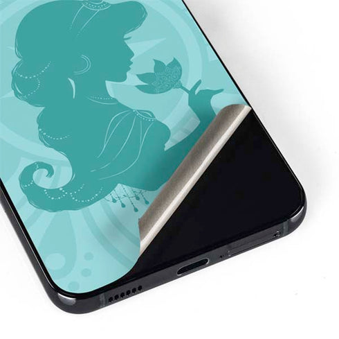 Disney Aladdin Princess Jasmine Silhouette Flower Galaxy S22 Skin