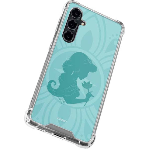 Disney Aladdin Princess Jasmine Silhouette Flower Galaxy S23 FE Clear Case
