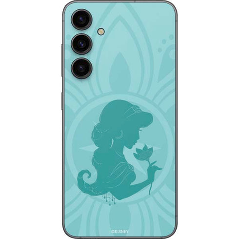 Disney Aladdin Princess Jasmine Silhouette Flower Galaxy S23 FE Skin