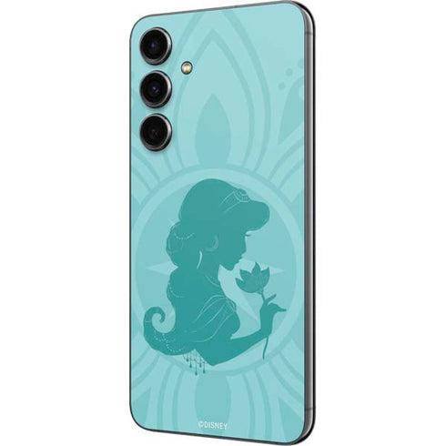 Disney Aladdin Princess Jasmine Silhouette Flower Galaxy S23 FE Skin