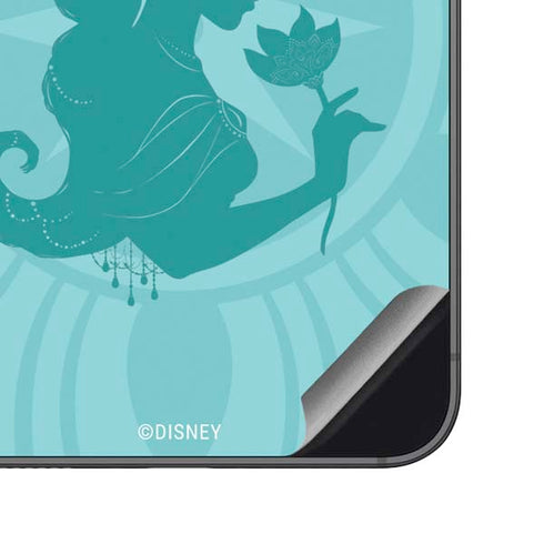 Disney Aladdin Princess Jasmine Silhouette Flower Galaxy S23 FE Skin
