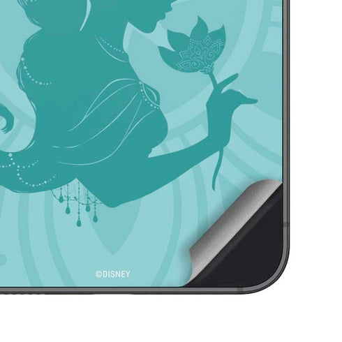 Disney Aladdin Princess Jasmine Silhouette Flower Galaxy S23 Plus Skin
