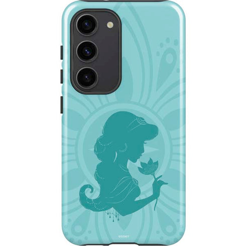 Disney Aladdin Princess Jasmine Silhouette Flower Galaxy S23 Pro Case