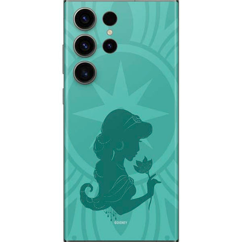 Disney Aladdin Princess Jasmine Silhouette Flower Galaxy S23 Ultra Skin