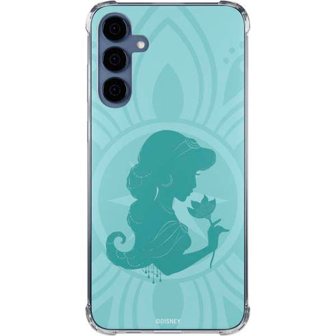 Disney Aladdin Princess Jasmine Silhouette Flower Galaxy S24 Clear Case