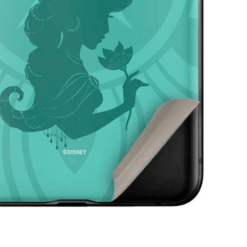 Disney Aladdin Princess Jasmine Silhouette Flower Galaxy Z Flip Skin