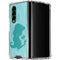 Disney Aladdin Princess Jasmine Silhouette Flower Galaxy Z Fold4 5G Clear Case