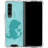 Disney Aladdin Princess Jasmine Silhouette Flower Galaxy Z Fold4 5G Clear Case