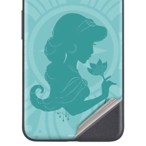 Disney Aladdin Princess Jasmine Silhouette Flower Google Pixel 5a Skin