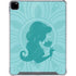 Disney Aladdin Princess Jasmine Silhouette Flower iPad Pro 12.9in (2020) Clear Case