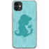 Disney Aladdin Princess Jasmine Silhouette Flower iPhone 11 Clear Case
