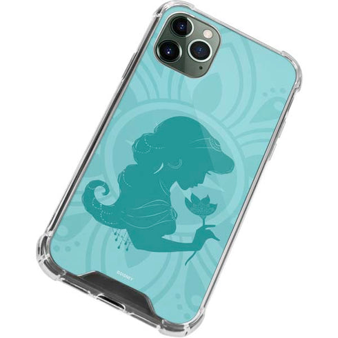 Disney Aladdin Princess Jasmine Silhouette Flower iPhone 11 Pro Max Clear Case