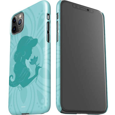 Disney Aladdin Princess Jasmine Silhouette Flower iPhone 11 Pro Max Lite Case