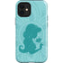 Disney Aladdin Princess Jasmine Silhouette Flower iPhone 12 Mini Impact Case