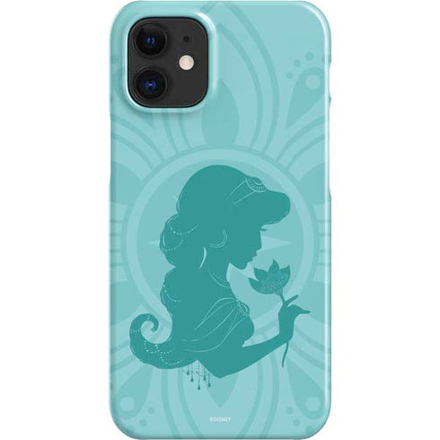 Disney Aladdin Princess Jasmine Silhouette Flower iPhone 12 Mini Lite Case