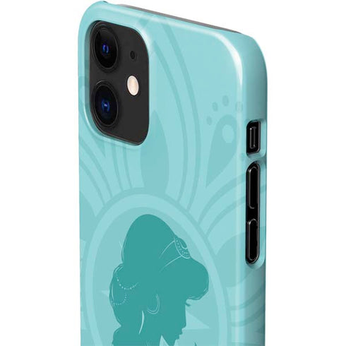 Disney Aladdin Princess Jasmine Silhouette Flower iPhone 12 Mini Lite Case