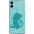 Disney Aladdin Princess Jasmine Silhouette Flower iPhone 12 Mini Skin