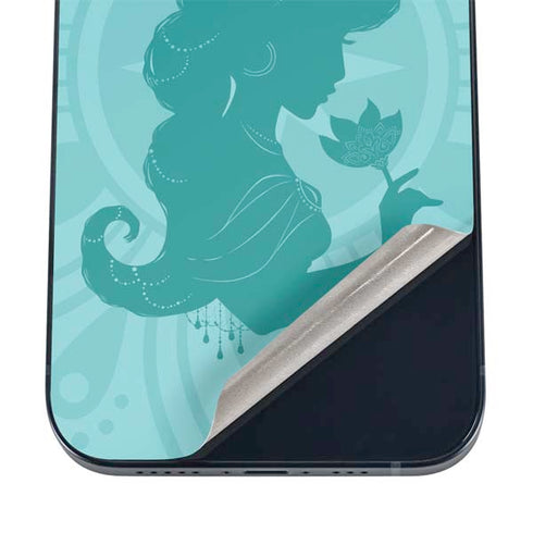 Disney Aladdin Princess Jasmine Silhouette Flower iPhone 12 Mini Skin