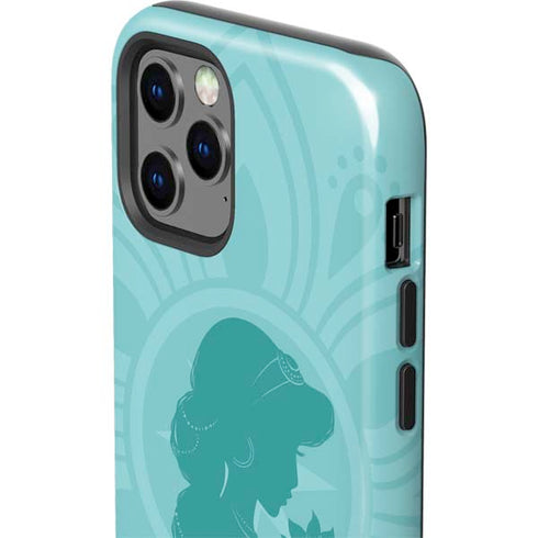 Disney Aladdin Princess Jasmine Silhouette Flower iPhone 12 Pro Max Impact Case