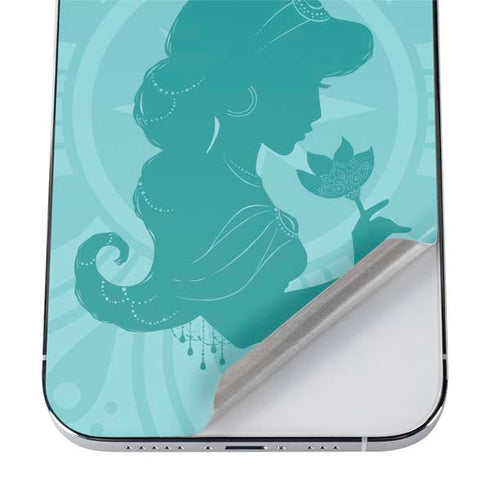 Disney Aladdin Princess Jasmine Silhouette Flower iPhone 12 Pro Max Skin
